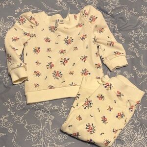 Floral Janie and Jack Outfit Set 18-24 months
